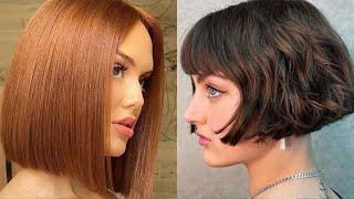 she knew a bob haircut was the perfect short style for her....