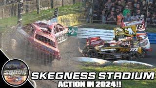 Best action from Skegness Stadium 2024! (BriSCA F1 & F2, National Hot Rods & Nat. Saloon Stock Cars)