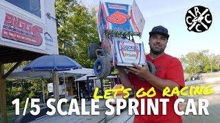 Racing My 1/5 Sprint Car For The First Time At Carolina RC Park