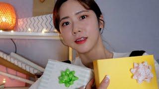 ASMR.SUB A little clumsy gift wrapping shoptore  | Gift wrapping at gift shop