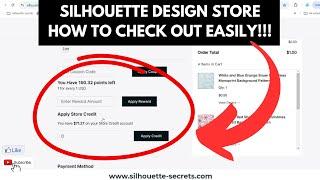 How to Redeem Silhouette Design Store Credits with the New Checkout Process