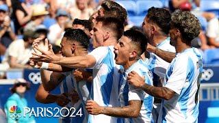 Julian Alvarez, Argentina cruise to 3-1 victory over Iraq at Paris Olympics | NBC Sports