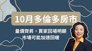 10月多倫多房市：量價齊昇，買家回場明顯，市場可能加速回暖