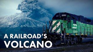 The Railroad that Inherited an Active Volcano