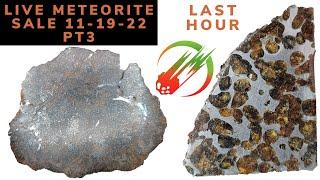 Live Meteorite Sale (pt3 replay) ️ Jewelry Chondrite Pallasite Iron Howardite Eucrite Mesosiderite