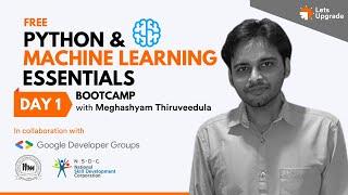 Day 1 | Introduction to Python | Free Python & Machine Learning Essentials Bootcamp (5 Days)