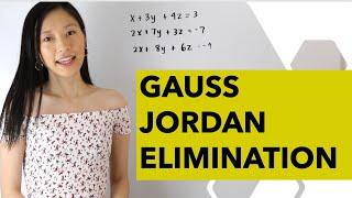 Using Gauss Jordan Elimination to Solve a System of Linear Equations | mathwithjanine