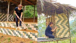 50 days of wood stove making - building a bamboo bathroom chuc thi duyen