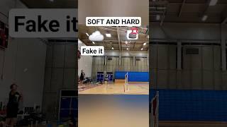 GO SOFT TO HARD #badminton #sideview