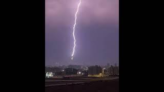 Power of nature with volcanic lightning and lightning strikes at Mecca️ , #lightning