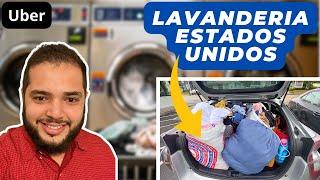 VIDA de UBER nos EUA: Lavando Roupas na Lavanderia Americana!