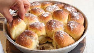 BUHTLE - soft as cotton Dough will delight you, Recipe from the village, with jam and nuts