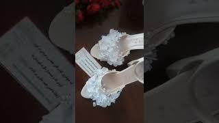 Floral bridal sandal #shorts #wedding_shoes #gelin #bridal_sandal #wedd #العروس #heels #sandal #shoe