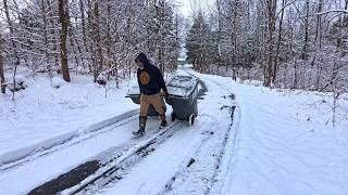 A Typical Winter Day on the Homestead | A Silent Movie