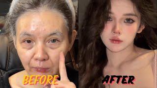 Unbelievable  75 Year Old Grandma to 19 Year Old Girl  #amazing #makeup #artist #korean #kpop