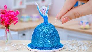 Perfect Miniature Tsunami Elsa Princess Cake Decorating ️ Satisfying Tiny Frozen Cakes Ideas