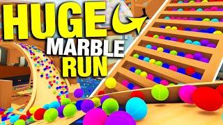 CRAZY Marble Run Vs 10,000 Marbles - Marble World