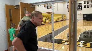 Keystone Coach Greg Heath Walks Into Heath Gymnasium For First Time