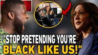 Kamala FREAKS OUT CRYING After Black Barber Told Her STOP Trying To Act BLACK In Philly Barbershop