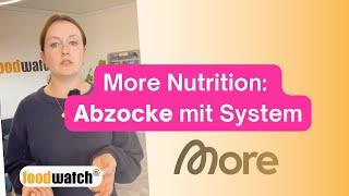 More Nutrition: Abzocke mit System