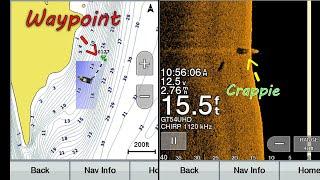 How to Find Crappie with Side Imaging and Mark waypoints