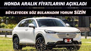 HONDA ARALIK FİYATLARINI AÇIKLADI|SÖYLEYECEK SÖZ BULAMIYORUZ YORUM SİZİN