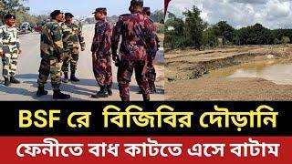 BSF রে দৌড়াইয়া সীমান্ত পাড় বিজিবির || ফেনীতে বাধ কাটতে এসে বাটাম