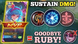 CICI BEST BUILD TO DOMINATE RUBY IN EXP LANE!‼️ (must try) | CICI VS. RUBY -MLBB