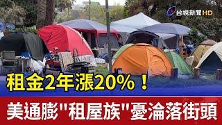 租金2年漲20%！美通膨"租屋族"憂淪落街頭