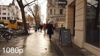 Walking area around Rathaus Steglitz, Berlin Germany | 1080p (with a biking-santa suprise)