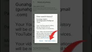 How to Clear Youtube Search & Watch History in 5 seconds #shorts #clearhistory #learnwithfazal