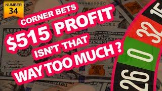 NEW CORNER BET ROULETTE STRATEGY WINS BIG! - Bet With MO