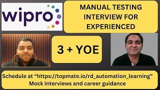 Manual Testing Interview Questions and Answers| Manual Testing Mock Interview for Experienced