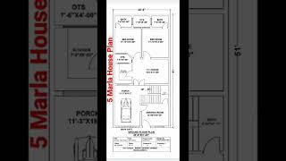 5 Marla House Plan | House Plan ideas 2022 | Autocad 2d drawing | Sheikh Sheraz Ahmad