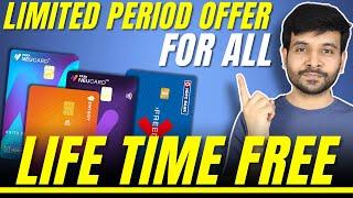 BIG GOOD NEWS: HDFC Credit Cards LIFETIME FREE For ALL | Apply Now