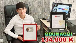 ISROIL SUYAROV 100.000K YouTube KUMUSH KNOPKA OLDIM | HAMMAGA KATTA RAHMAT !!!