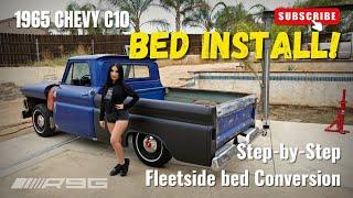 1965 Chevrolet C10 Shortbed Fleetside Conversion!! Easy Step by Step Bed Install