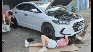 Genius girl repairs and replaces broken Hyundai car parts  | Girl Mechanical