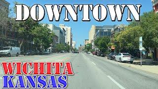 Wichita - Kansas - LARGEST City in Kansas - 4K Downtown Drive