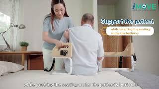 The iMOVE2 portable patient lift, patient lifts for home use, transferring patient from bed to chair