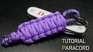 Paracord, llavero fácil de hacer para iniciar con paracord y nudo rey cobra y diamante.