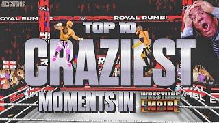 Top 10 CRAZIEST Moments In Wrestling Empire!!! (Modded) | @cxgstudios