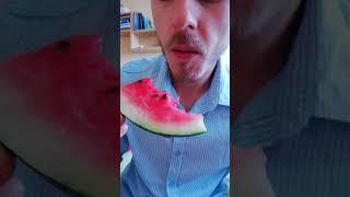 The BEST ASMR EVER!!!!!! eating watermelon ARBUZ