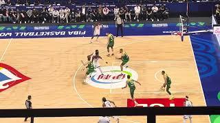 USA vs Lithuania 3Q Basketball Clash:  Mistake on the Court: Jonas Valančiūnas' Offensive Foul