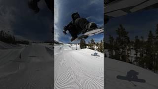 Melancholy Grab Straight Air | Snowboarding in the Terrain Park with Trailer Tom