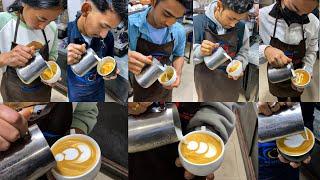 BARISTA TRAINING FOR BEGINNERS || DAY IN THE LIFE OF BARISTA || COFFEE ART FOR BEGINNERS