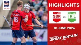 FIH Hockey Pro League 2023/24 Highlights - Great Britain vs Ireland (M) | Match 1