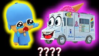 5 Pocoyo & Ice Cream Truck Go Away Sound Variations in 41 Seconds