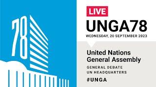 #UNGA78 General Debate Live (Cyprus, Ecuador, Korea, Italy, Libya & More)- 20 September 2023