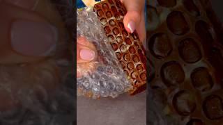 Bubble Wrap Ice Cream with Marshmallow, Pişmaniye, and Pistachio Paste #asmr